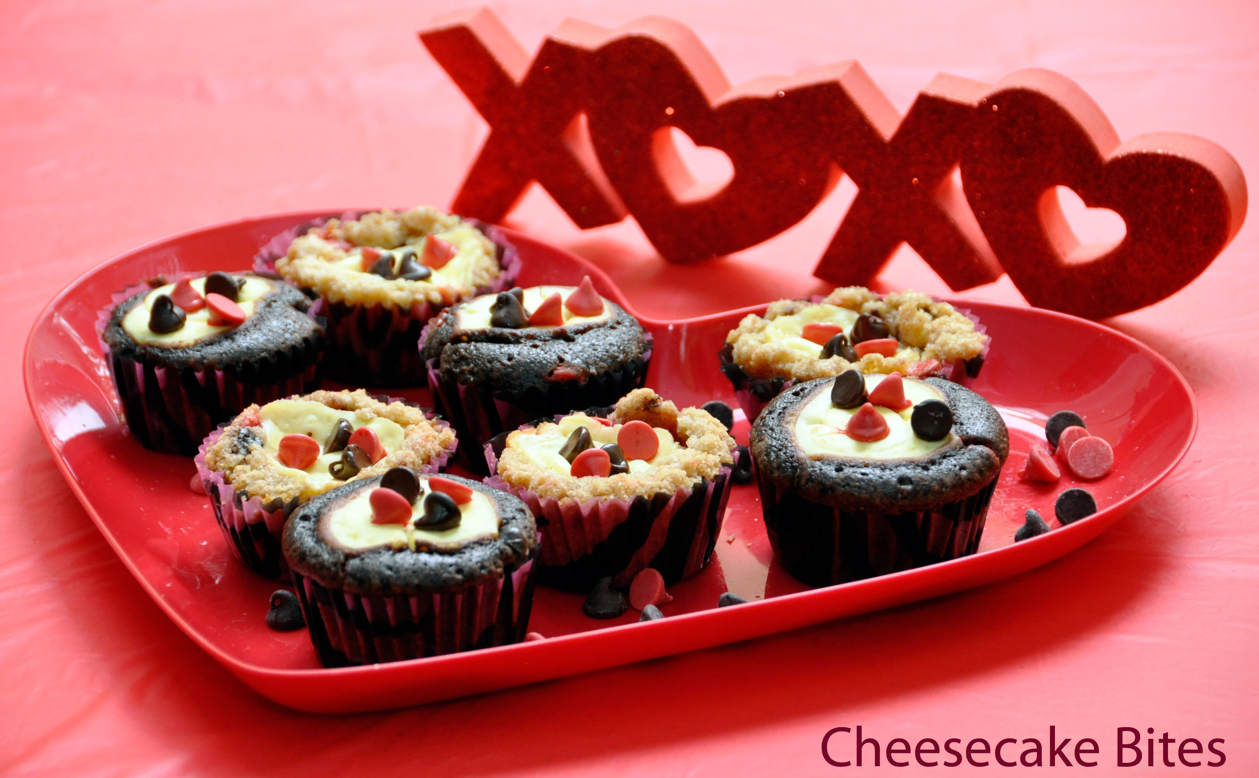 Valentine's Day Recipe Brownie and Chocolate Chip Cookie Cheesecake