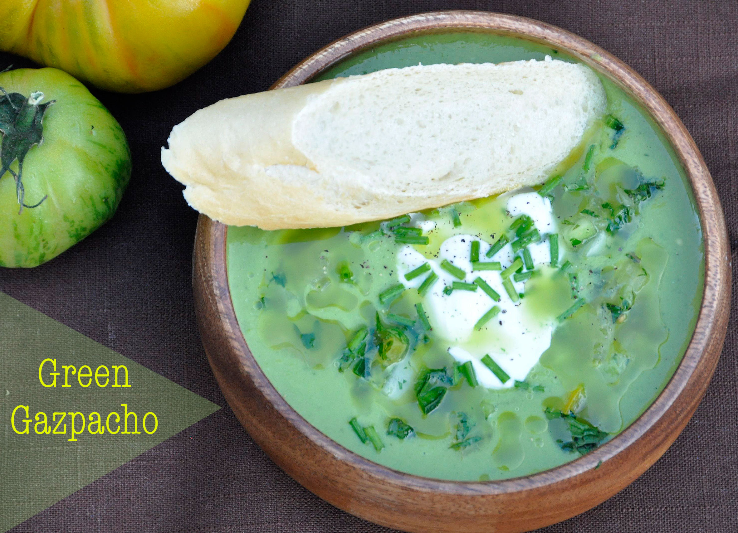 Recipe Green Gazpacho With Cilantro ParsleyInfused Olive Oil » Rockin