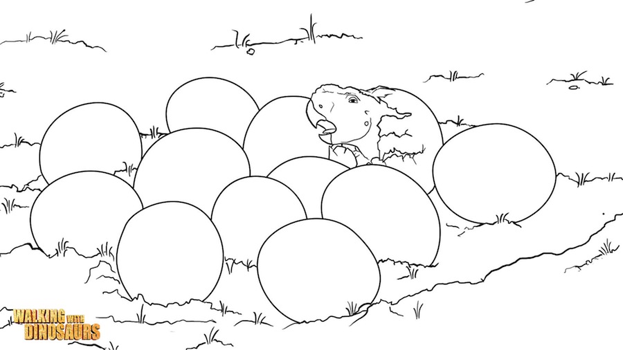 walking with the dinosaurs coloring pages - photo #11