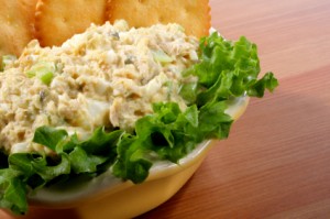 Bowl of tuna fish salad