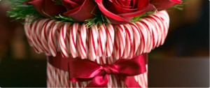 candy cane vase