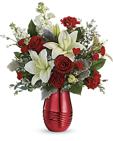Teleflora Radiantly Rouge Bouquet