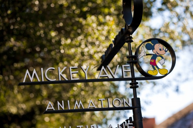 Mickey Avenue Sign at Walt Disney Studios