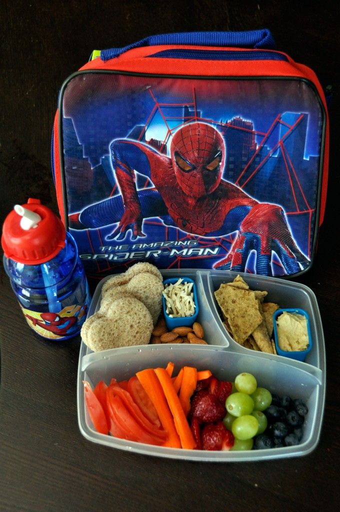 Superhero Lunch: Spiderman Bento