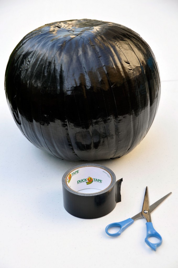 Duck Taped Pumpkin