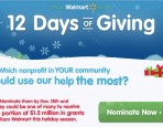 Walmart's 12 Days of Giving