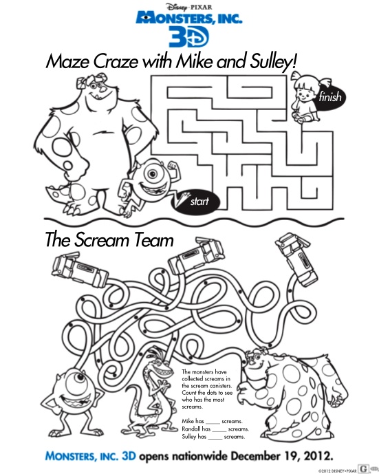 Monsters, Inc Maze