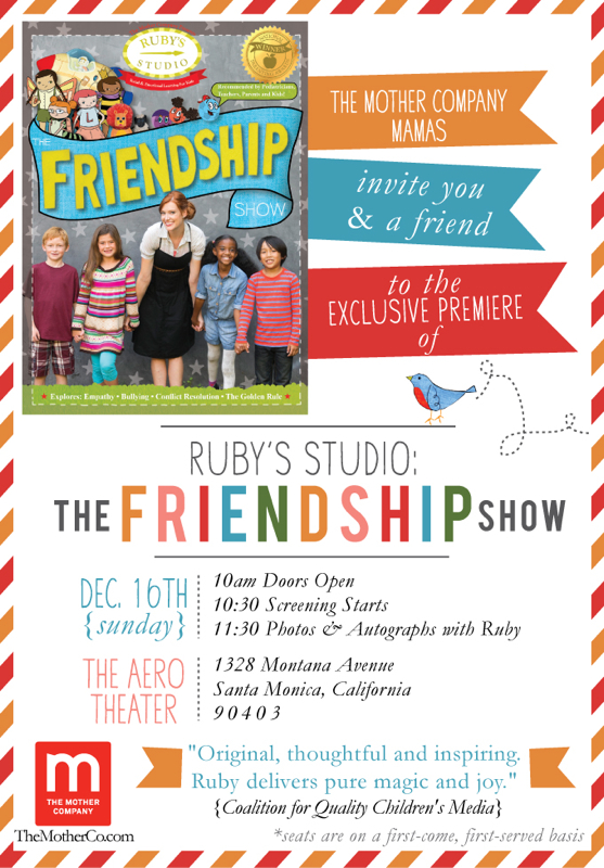 The Mother Company Premieres Ruby S Studio The Friendship Show A Facebook Chat With Giveaways