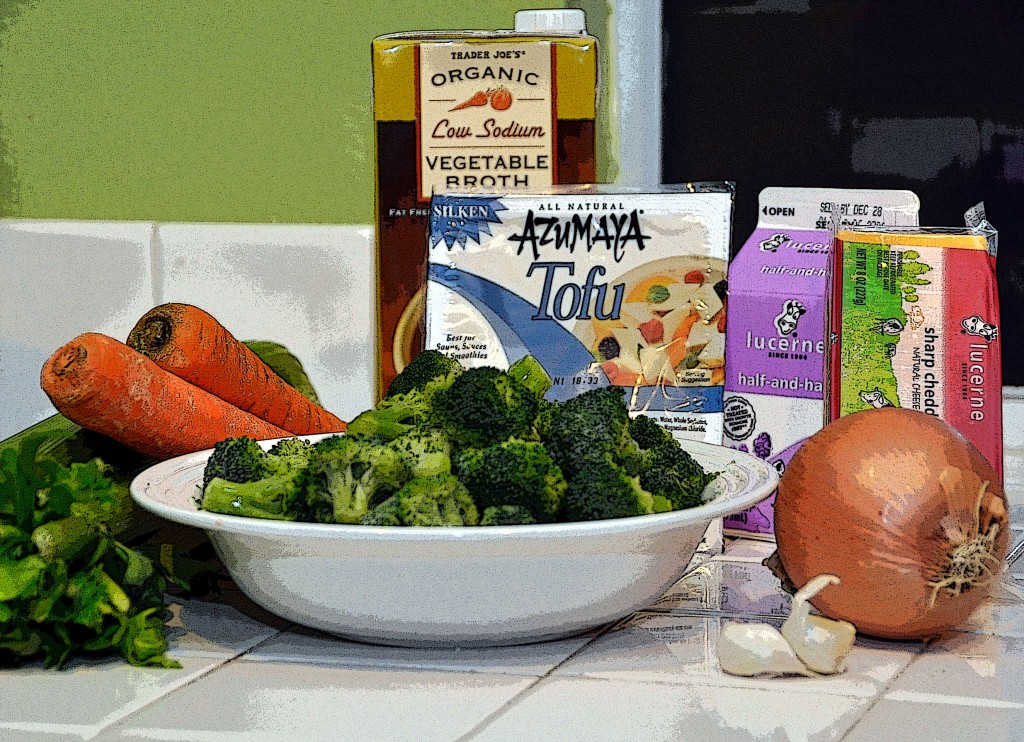 Broccoli Cheddar Soup Ingredients-