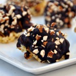 Dark Chocolate Covered Popcorn-Balls