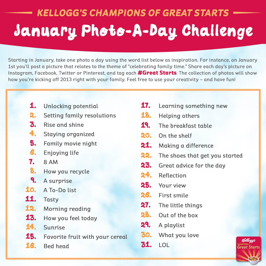 Kellogg's Photo-A-Day Challenge