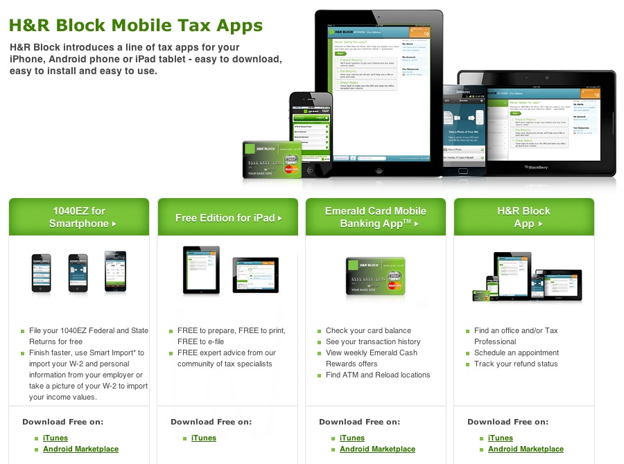 H&R Block Mobile Apps