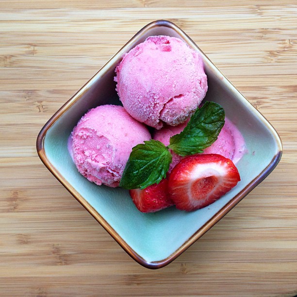 Strawberries and Cream Gelato