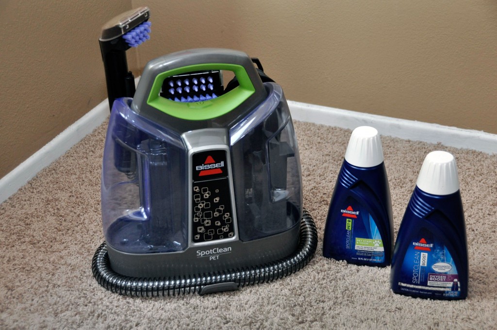 Bissell's SpotClean Complete Pet Portable Carpet Cleaner Removes