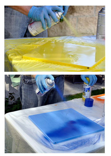 Spray Painting With Rust-Oleum
