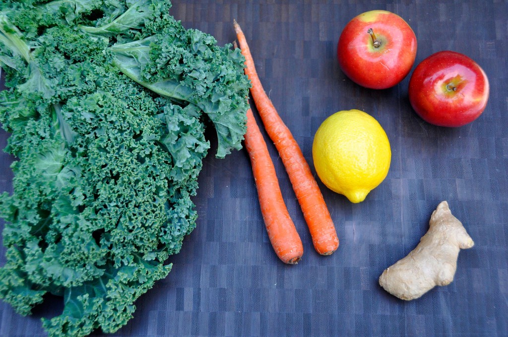 Kale, Carrot & Apple Juice Ingredients