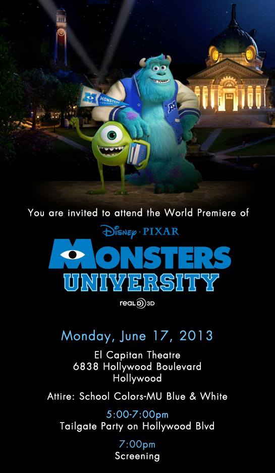 Monsters University Premiere