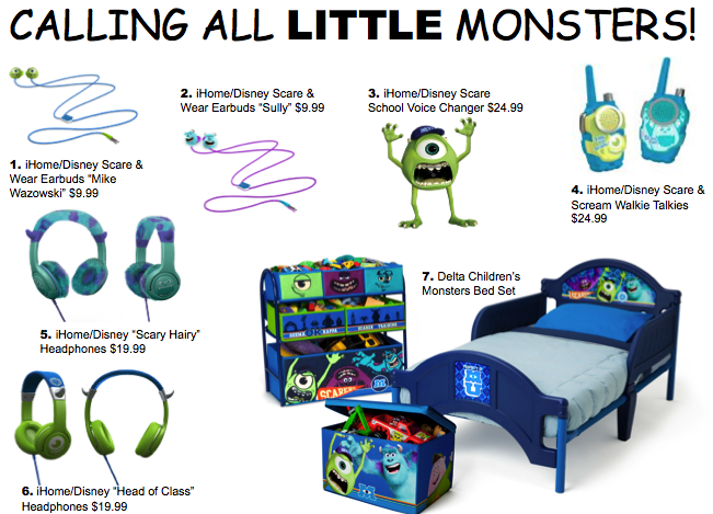 Monsters University Merchandise