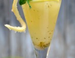 Basil Ginger Frozen Lemonade Cocktail