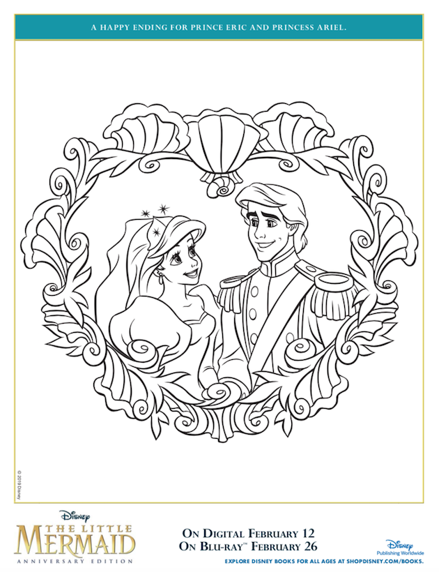 The Little Mermaid Coloring Page