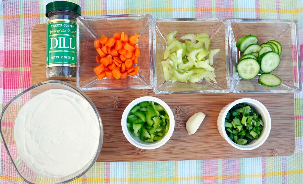 Greek Yogurt Cheese Veggie Dip