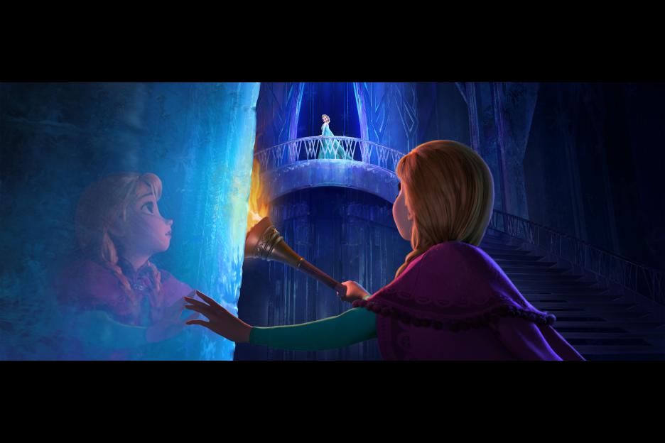 Anna and Elsa in Disney's Frozen