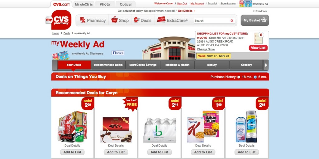 myWeekly Ad Recommended Deals