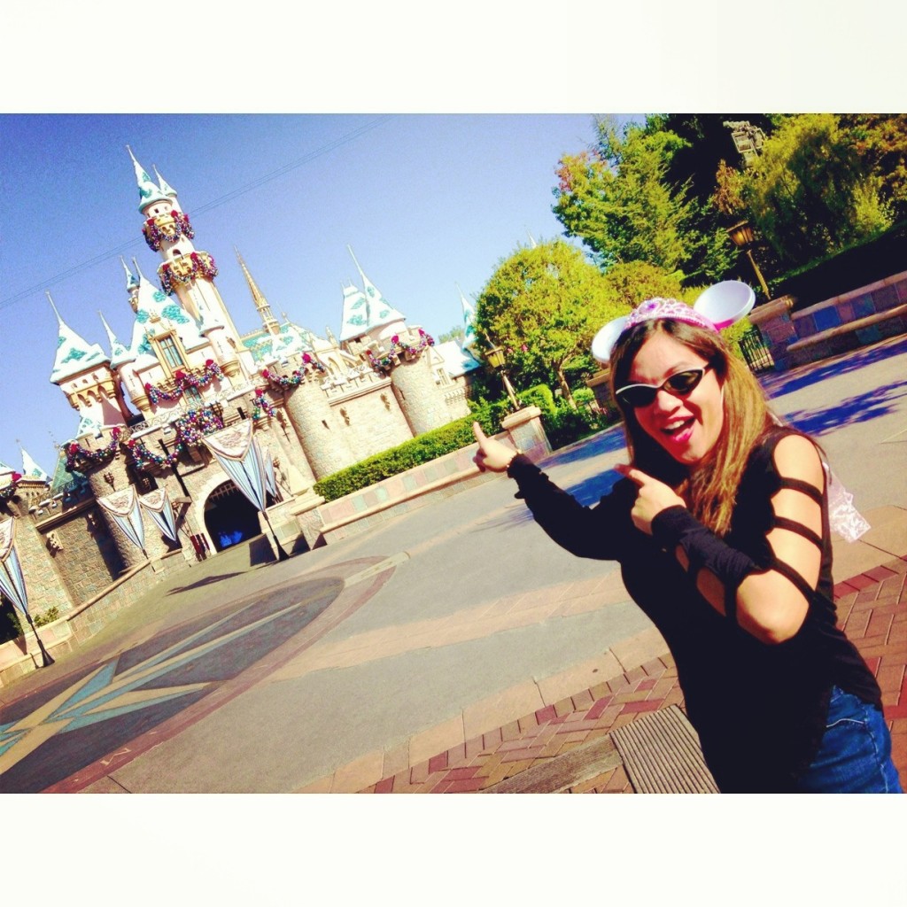 Selfie at Sleeping Beauty's Castle