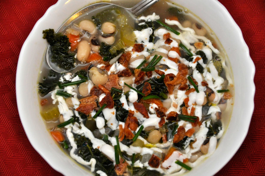 BlackEyed Pea and Kale Soup Recipe Rockin Mama™