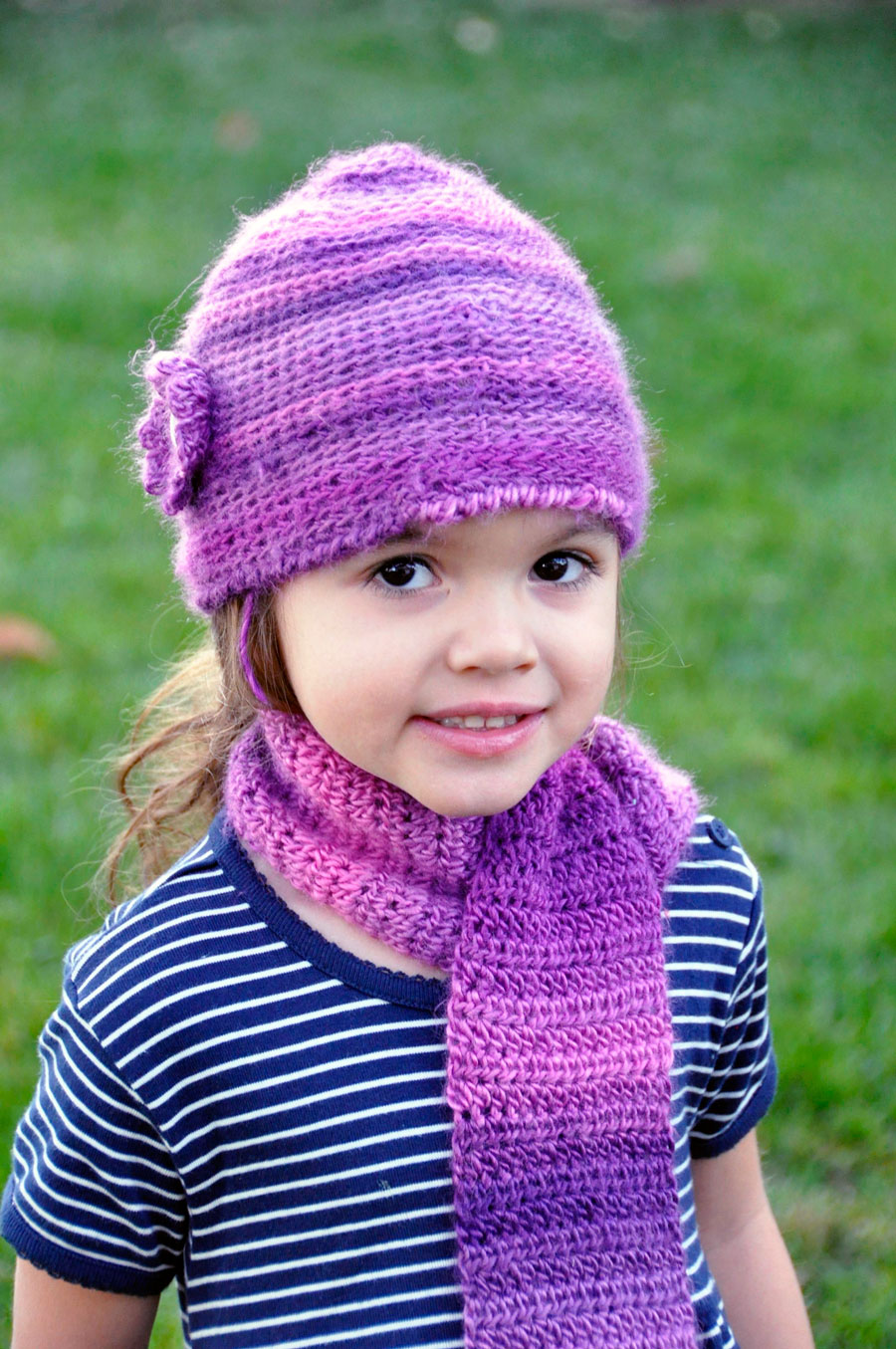 How To Crochet a Kids Beanie and Scarf - Rockin Mama™