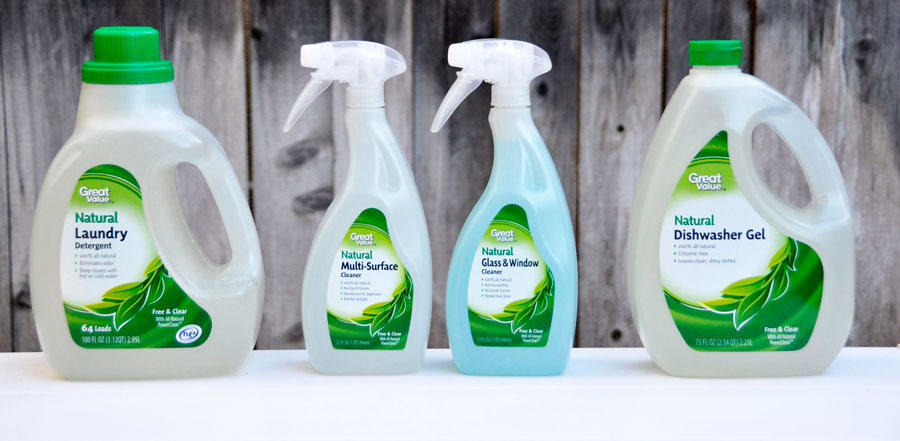 Great Value Naturals Cleaning Products