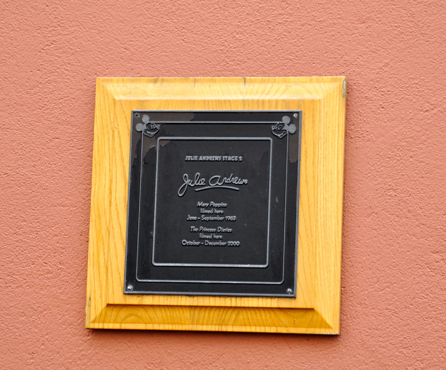 Julie Andrews Plaque at Walt Disney Studios