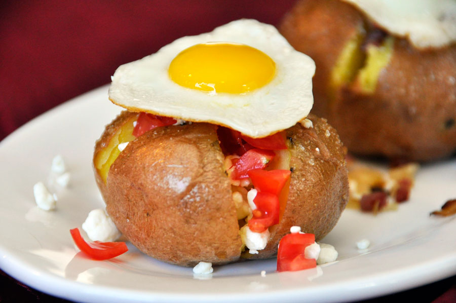 Vegetarian Breakfast Stuffed Rooster Potatoes Recipe
