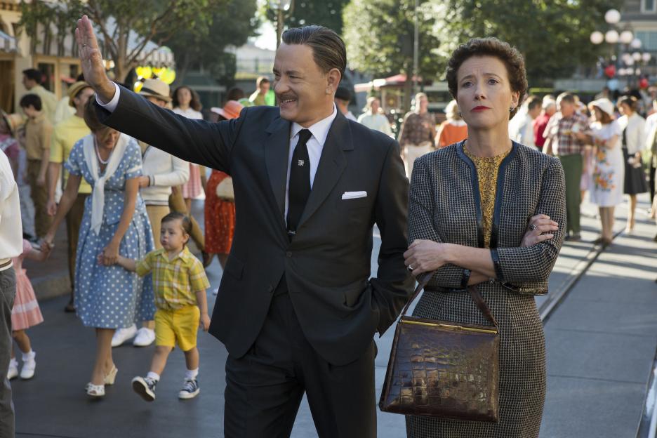 Walt Disney and P.L. Travers at Disneyland