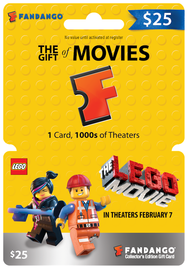 Fandango LEGO Movie Gift Cards