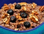 Slow Cooker Blueberries and Cream Steel Cut Oatmeal Recipe