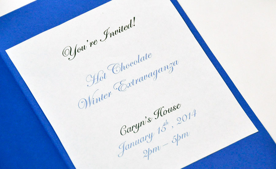 DIY Snowflake Invitation