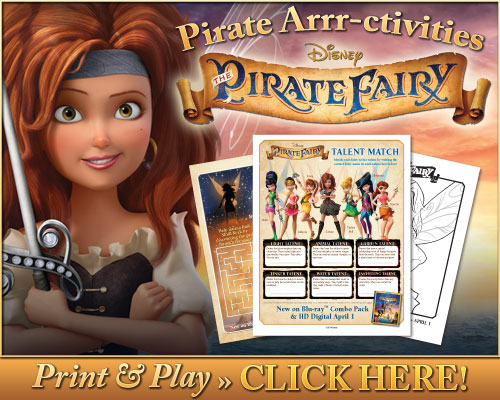 Pirate Fairy Printable Activities