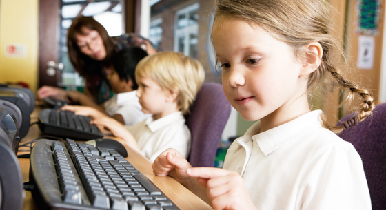 Students in Computer Class