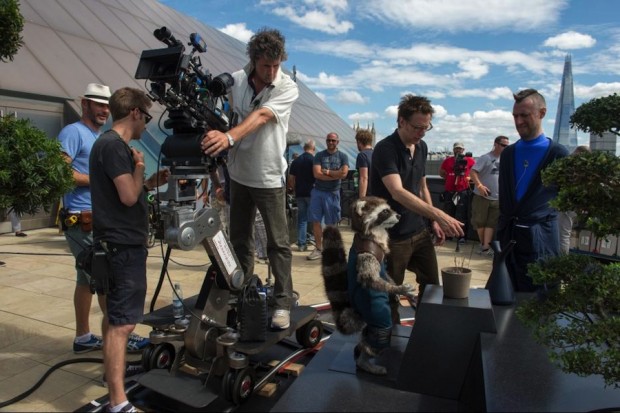 On Set Guardians of the Galaxy