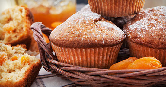 Heart Healthy Apricot Nutmeg Muffins