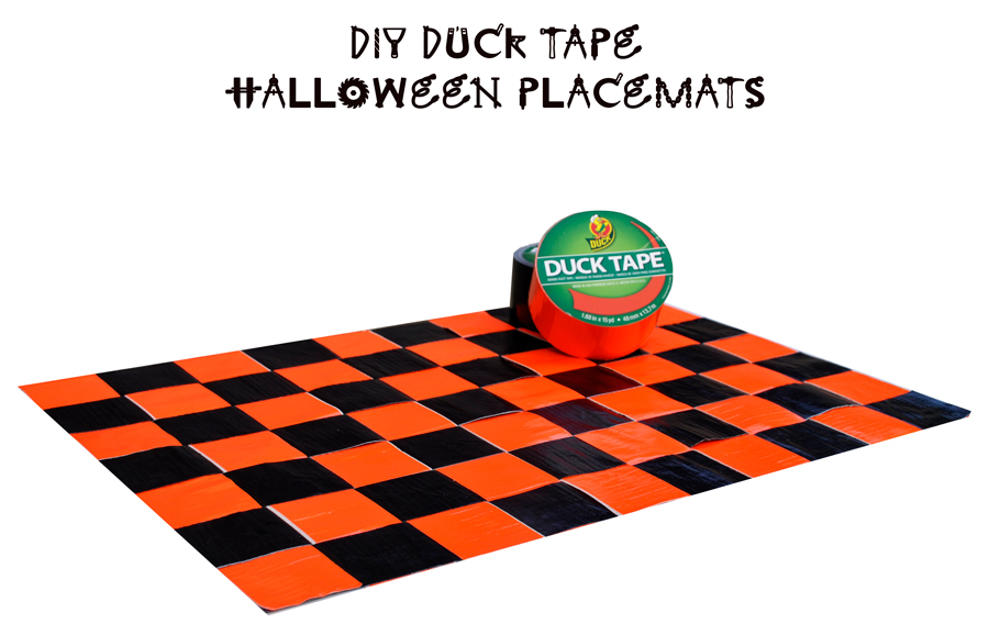 Diy Duck Tape Halloween Placemats