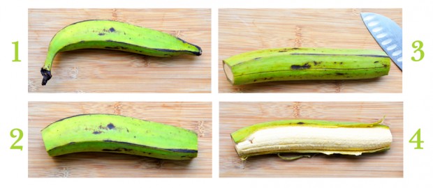 How to Peel a Green Plantain