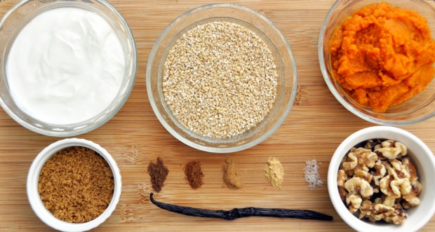 Slow Cooker Pumpkin Oatmeal Ingredients