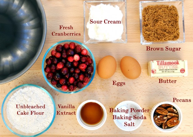 Cranberry Coffee Cake Ingredients