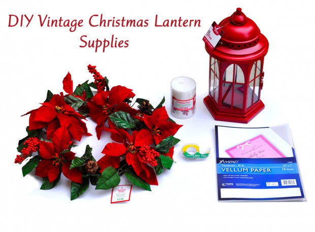 Vintage Christmas Lantern Supplies