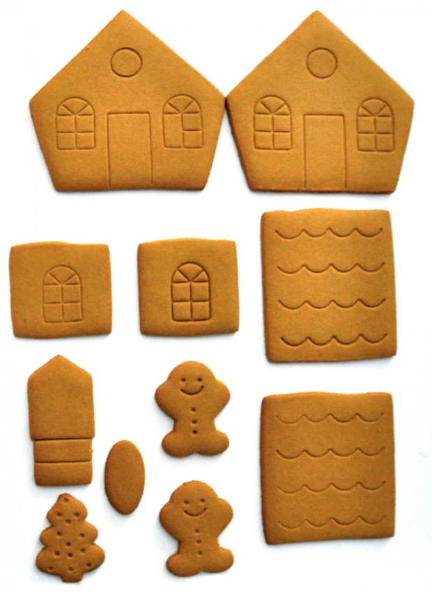 Gingerbread House Pieces