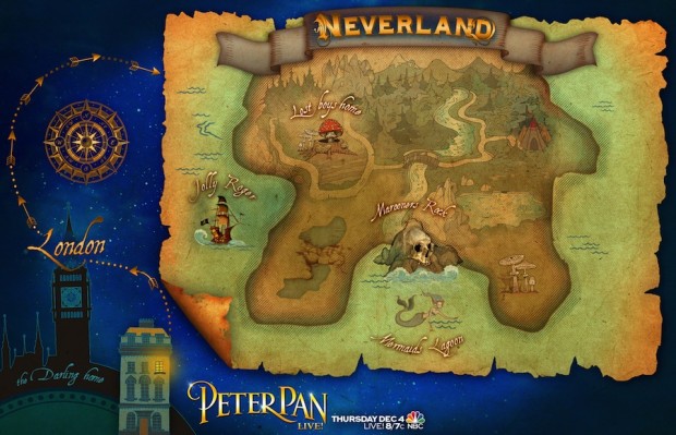 Peter Pan Neverland Map