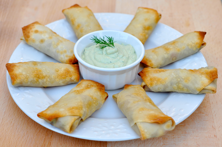 Baked Avocado Black Bean Egg Rolls Inspired by When the Game Stands