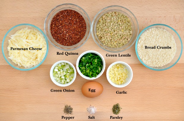 Ingredients for Vegetarian Meatballs